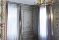 Patterned parquet flooring emphasizes the chosen style of the living room Parquet flooring in the living room