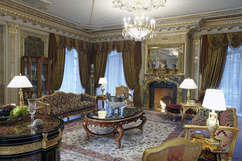 Роскошный интерьер в стиле ампир