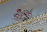 Фрагмент расписанного потолка в квартире Роспись потолков в квартире