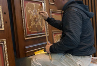 Gold plated door panels