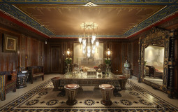 To decorate the living room, they used the centuries-old experience of Moroccan craftsmen and the talents of contemporary artists, designers, cabinetmakers. Luxurious living room in Moroccan style