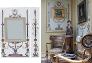 Проект и фотография выполения альфрейной росписи