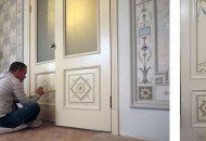 Painting doors in the interior