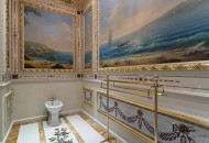 Роспись стан ванной комнаты в загородном доме