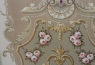 Полихромная роспись на выбеленном дереве (буазери) Полихромная роспись в интерьере