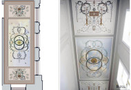 Ceiling painting in the interior