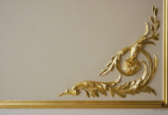 Corner of the architectural mirror Gilding Corner Gypsum Element