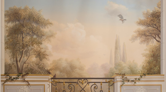 Роспись стен обманка