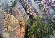 Сложное коллористическое решение для данной иллюзорной композиции Илюзорная роспись классического интерьера детской комнаты