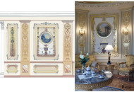 Фото интерьера с росписью Гротеск