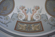 Фрагмент росписи потолка в стиле ампир Роспись потолка в стиле ампир