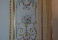 Фрагмент барочного зеркала для спальни Лепное зеркало с полихромной росписью