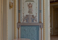 Polychrome wall painting in III Pompeian style Fragment of a monumental wall painting in the III Pompeian style