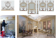 Проект и фото росписи в технике Гротеск