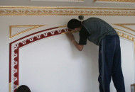 Подготовка гипсовой лепнины под позолоту Подготовительные работы перед позолотой