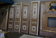 Wooden doors and panels with gilding and painting
