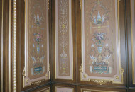 Роспись гармонично добавляет текстуру дерева и создает необходимую изысканность Роспись по дереву буазери