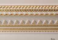 Moroccan frieze gilded with gold leaf Plaster frieze with gold leaf