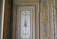 Сюжетная роспись двери в дорогом интерьере Роспись дверей в классическом интерере