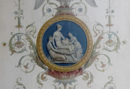 Multi-figure composition in the technique of the French Renaissance Ceiling painting in the style of the late Renaissance