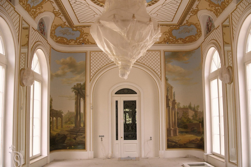 Живопись на тему греческого пейзажа Роспись стен и потолка в барочном стиле