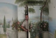 Роспись стен обманка