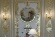 A complex ornamental composition made over gold Alfrey painting on gold