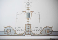 Фрагмент росписи потолка в стиле Джеймса Адамса Роспись потолка в загородном доме