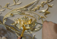 Gold plating technique Gold plated mirrors with scallop