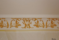 Лепной фриз на падуге Элемент из гипсовой лепнины с сусальным золочением