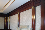 Gilded wooden curtain rod