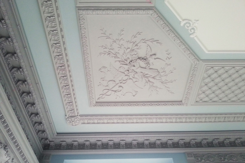 Classical stucco molding is appropriate everywhere