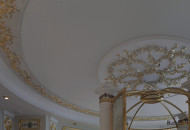 Потолок ванной комнаты Золочение потолка ванной комнаты