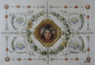 Фрагмент полихромной росписи в барочном стиле Росписи интерьера в стиле барокко