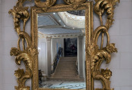 Gilded wooden curtain rod