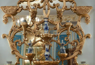 Wooden gilded decor fragment