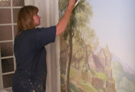 Иллюзорная роспись стены выполненная профессионалами