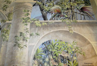 Роспись джунгли на стене