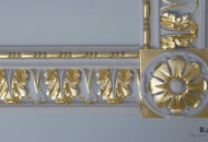Moroccan frieze gilded with gold leaf Gold plated plaster cornice