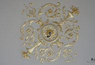 Baroque corner with painting and gilding Gilding and painting in a classic interior