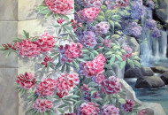 Живопись обманка цветы