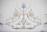 Легкая альфрейная роспись в стилистике французского гротеска Истинная альфрейная роспись в интерьере