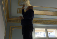 Правки позолоты архитектором проекта Подводка элементов золочения