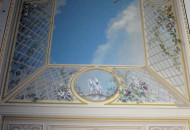 Фрагмент росписи обманки на потолке