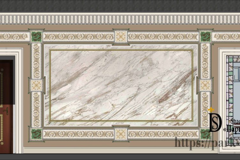 Interior design with modern style