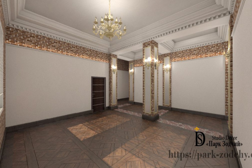 Interior design with modern style