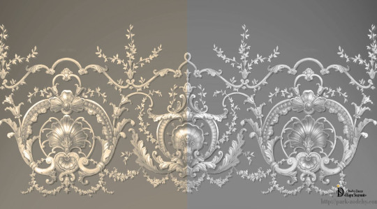 Черно-белая роспись стен