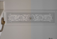 Фрагмент черно-белой росписи стены Черно-белая роспись стен