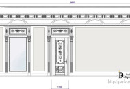Проект декора. Развертка стены с гипсовой лепниной развертка стены гипсовой лепнина