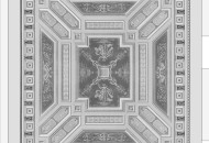 Проект потолка в классическом стиле с изысканными модульонами проект потолка с модульонами